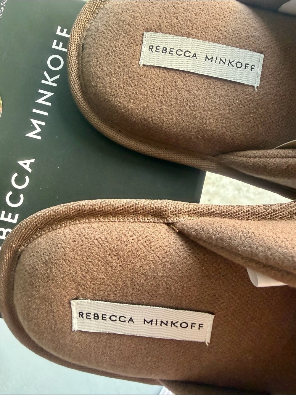 REBECCA MINKOFF Knotted Slide Slippers in Brown (L) 9-10 - Picture 8 of 9